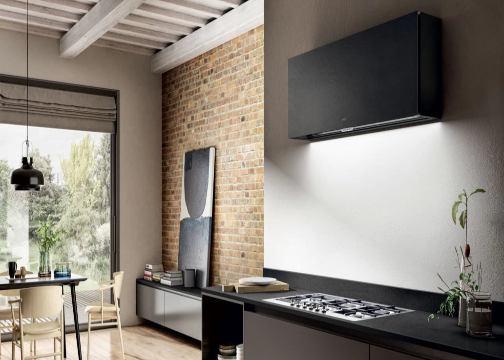 Elica RULES DEKT/F/90 – Design Dampkap in Zwarte Dekton afwerking