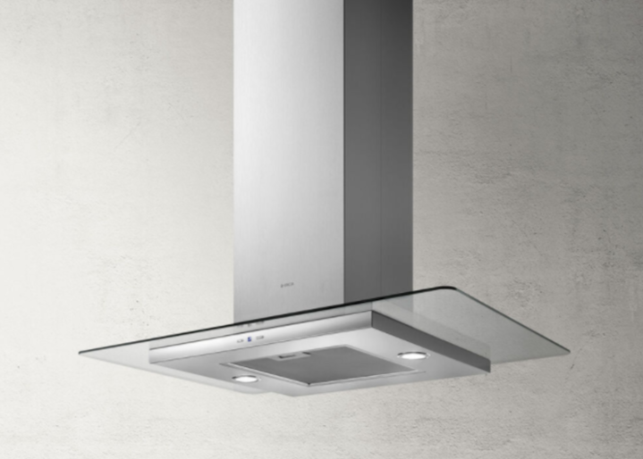 TRIBE A ISLAND IX/A/90X60 eilandafzuigkap van Elica in roestvrij staal en glas
