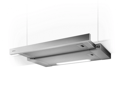 Elica ELITE 35 GRIX/A/60 – compacte uitschuifbare inbouwdampkap in grijs roestvrij staal