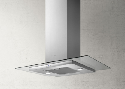 TRIBE A ISLAND IX/A/90X60 eilandafzuigkap van Elica in roestvrij staal en glas